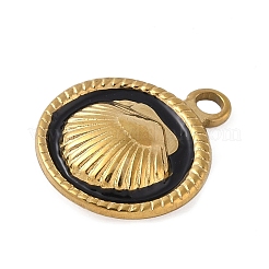 Подвески из нержавеющей стали 304 с эмалью&nbsp;LS-STAS-P408-13G-02