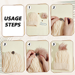 16 шт. 8 вида полиэстеровых помпонов&nbsp;DIY-PH0032-52