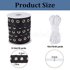 10 ярд хлопчатобумажной ленты для пуговиц DIY-OC0012-97