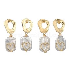 Boucles d'oreilles pendantes en laiton&nbsp;EJEW-JE07096