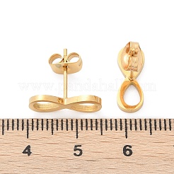 Серьги-гвоздики из нержавеющей стали 304&nbsp;EJEW-Z089-40G
