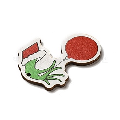 Шаровые односторонние подвески из дерева с принтом&nbsp;LS-WOOD-H102-02E