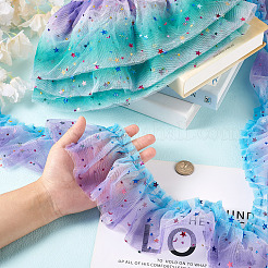 4м 2 стиль градиент цвета плиссированная отделка из полиэстера&nbsp;DIY-CW0001-32