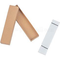 Kraftpapier Karton Schmuckschatullen&nbsp;LS-CBOX-WH0001-C01