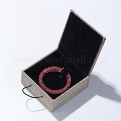 Tela e stoffa ciondolo scatole collana&nbsp;OBOX-D005-02
