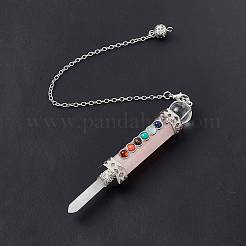 Биолокационные маятники с заострением из смешанных драгоценных камней G-F733-01