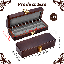 Прямоугольные деревянные коробки для упаковки ручек CON-WH0089-149