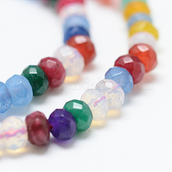 Натуральный белый нефритовый шарик нити&nbsp;X-G-R343-2x4-40