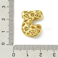 Pendentifs en laiton de placage de rack avec zircone cubique&nbsp;KK-S378-02G-J