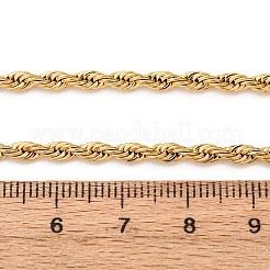 Ожерелья из цепочек из нержавеющей стали 304 толщиной 3 мм NJEW-P338-01B-G