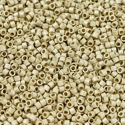 MIYUKIデリカビーズ  シリンダー  日本製シードビーズ  11/0  （db1831f）デュラコート亜鉛メッキマットシルバー  1.3x1.6mm  穴：0.8mm  約10000個/袋  50 G /袋&nbsp;SEED-X0054-DB1831F