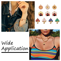 50 шт. 10 стильные подвески из эмалированного сплава с покрытием&nbsp;ENAM-SW0001-02