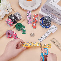 11 цвет полиэстеровая репсовая лента с рисунком волейбола&nbsp;AJEW-PH0005-85