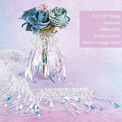 2 ярд цветочной вышивки из полиэстера&nbsp;DIY-BC00055-50