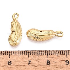 Подвески из перьев из нержавеющей стали 304&nbsp;STAS-T067-48G