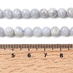 Натуральный голубой кружевной агат бисер нитей&nbsp;G-G346-A01-6mm