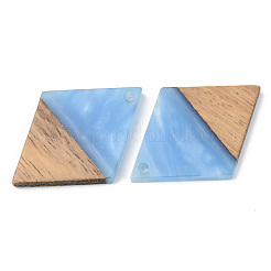 Подвески из непрозрачной смолы и ореха&nbsp;RESI-S389-012A-C