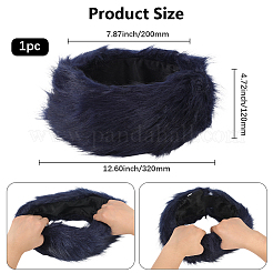 1шт. Теплые повязки на голову из пряжи из искусственного меха&nbsp;COHT-CY0001-01C