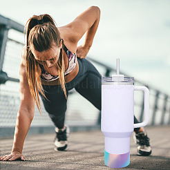 4 шт. 4-цветные силиконовые противоскользящие накладки на дно чашки AJEW-BC0002-22