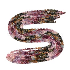Fili di perline di tormalina multicolore naturale sfumata&nbsp;G-D110-A02-01