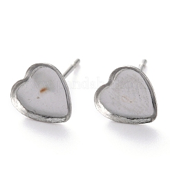 Серьги-гвоздики из нержавеющей стали 304 X-STAS-J032-13