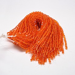 Chapelets de perles en verre transparente  &nbsp;EGLA-A039-T4mm-D11