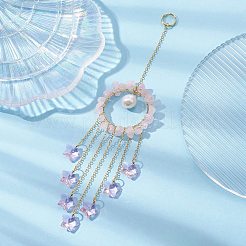 Стеклянные подвески в виде звезд HJEW-JM01247-03