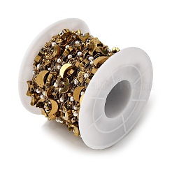 Цепи ручной работы из нержавеющей стали 304 из АБС-пластика с жемчужным узором в форме луны&nbsp;CHS-L032-10G-03