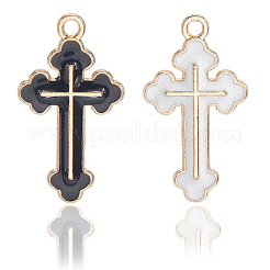 60шт 2 цвета сплава эмалевые подвески ENAM-SC0006-69