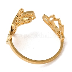 Открытое манжетное кольцо из нержавеющей стали 304 RJEW-Z026-01G