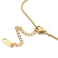 Colliers avec pendentifs en acier inoxydable 304&nbsp;NJEW-G101-01G