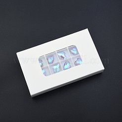 ポインテッド バック電気メッキ ファセット ガラス ペンダント  ハート  ライラック  17x13.5x5mm  穴：1.4mm&nbsp;EGLA-N006-052
