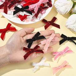 72 шт. 6-х цветный бархатный бант для костюма DIY-SP0004-95