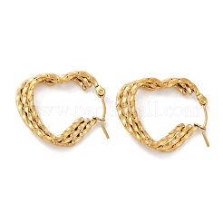 Серьги-кольца из нержавеющей стали 304 EJEW-G423-24G