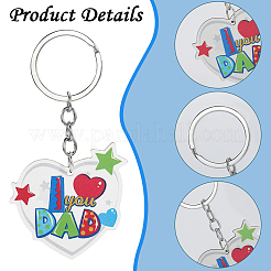 6 брелок в виде синей бороды: идеальный подарок на день отца&nbsp;AJEW-SP0001-39