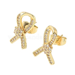 Серьги-гвоздики из циркония EJEW-Z144-05G