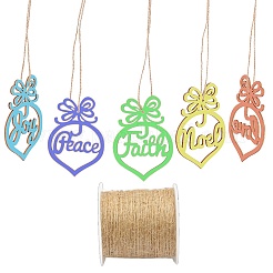 Деревянные подвесные украшения&nbsp;AJEW-NB0001-96