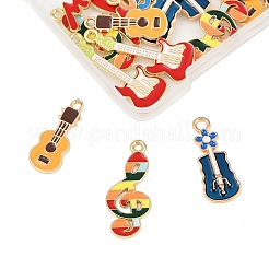 20 шт. 5 стиля музыкальных инструментов сплав эмалированные подвески&nbsp;FIND-FP0002-93