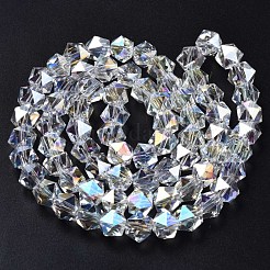 Стеклянные бусины с гальваническим покрытием &nbsp;X-EGLA-S194-12A-C01