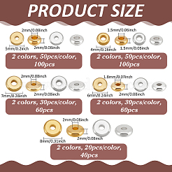 10 стиль плоские круглые латунные разделительные бусины&nbsp;KK-PH0013-47