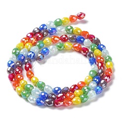 Гальванические стеклянные бусины&nbsp;GLAA-B013-01F