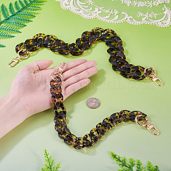 2 Stück 2 Stile Acryl Leopardenmuster Panzerkette Geldbörsenketten&nbsp;FIND-TA0009-67
