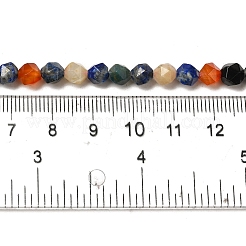 Нити бусин из натурального сердолика/лазурита/лабрадорита/амазонита/апатита&nbsp;G-K382-A01-01