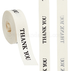 2 Rolle Polycotton-Band mit Dankesmuster&nbsp;OCOR-CP0001-32