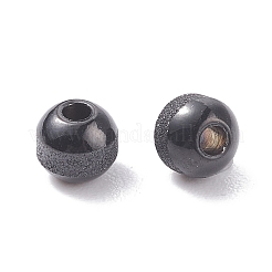 Perline in acciaio inossidabile 304 testurizzate placcatura ionica (IP)&nbsp;STAS-P306-01D-EB