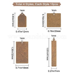 40 Stück 4 Metalletiketten&nbsp;KK-SC0002-08