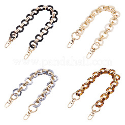 4 шт. 4 стиля акриловый ремешок с цепочкой для бордюров&nbsp;FIND-GN0001-13