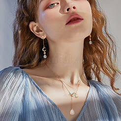 8 шт. 4 стиля подвески из латунного стекла KK-AR0003-56