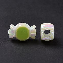 УФ-покрытие Радужные переливающиеся акриловые европейские бусины SACR-E009-46