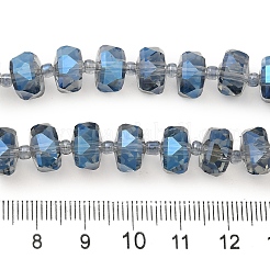 Прозрачные стеклянные бусины гальваническим пряди&nbsp;EGLA-P062-01A-FR01